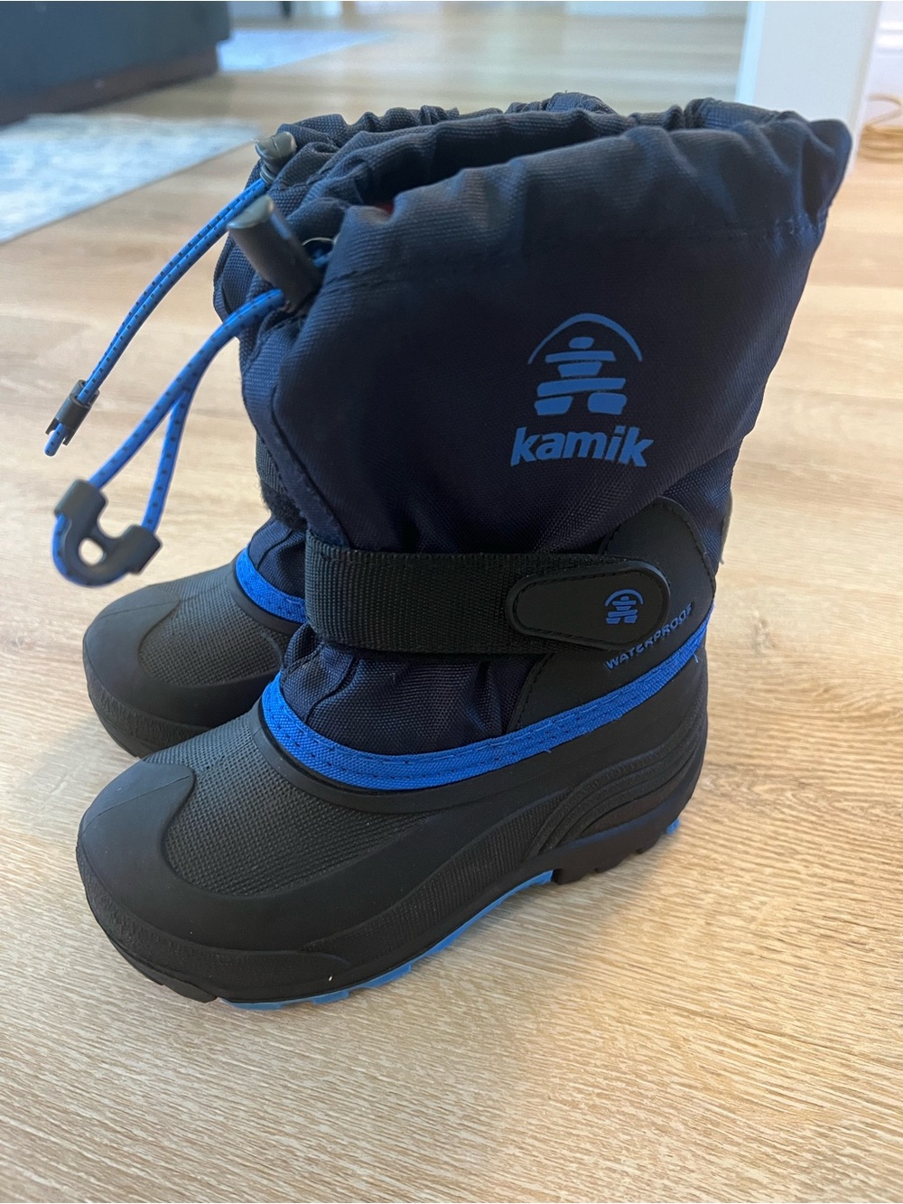 Kamik Kids Blue Waterproof Winter Boots size 10